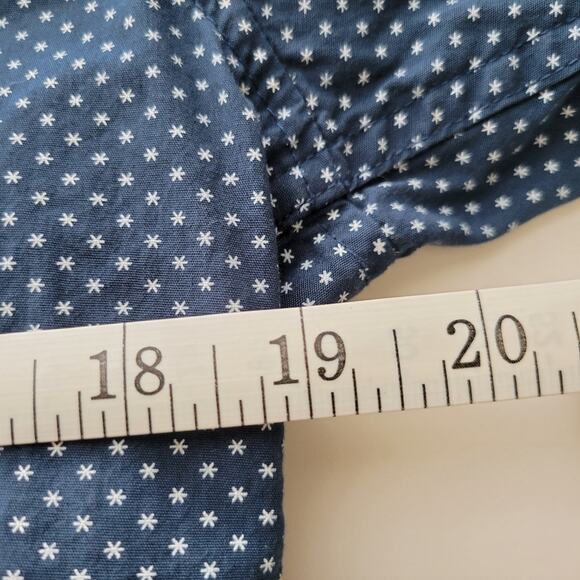 Lon NYC Star Pattern Short Sleeve Button Up Shirt Medium - Picture 7 of 11
